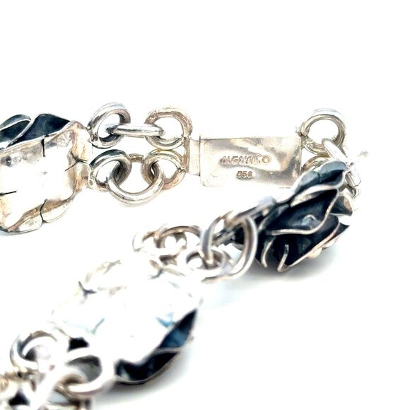 Mexico 950 Flower Link Bracelet - Picture 4 of 5